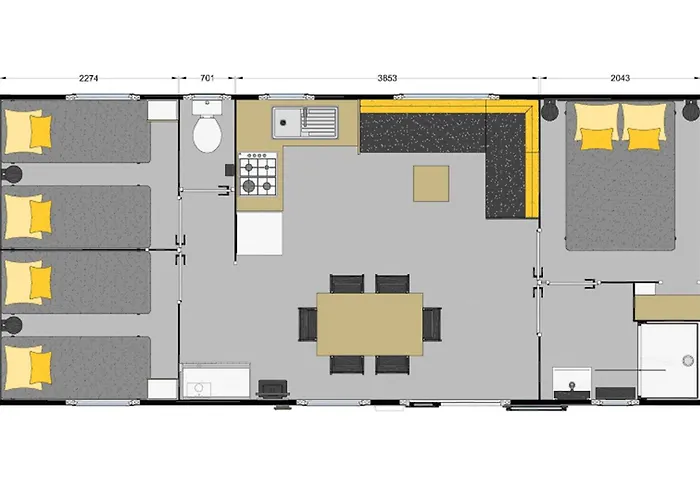 Mobil-home Avec Terrasse A Hyeres, Ideal Pour 4 Personnes - Api-1-52-1135 * Hyères